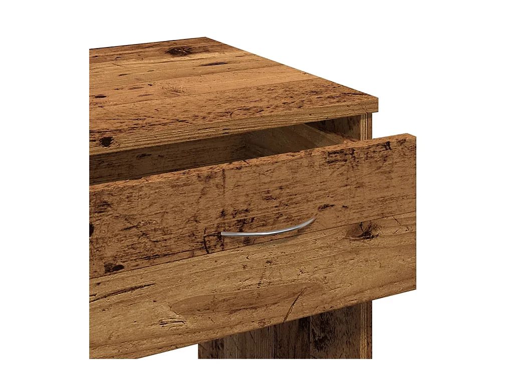 Bureau style vieux bois 80x40x75 cm bois d'ingénierie