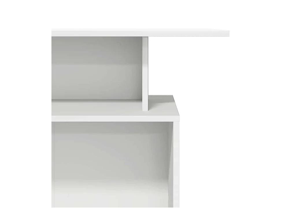 Bureau de réception blanc 100x40x104 cm bois d'ingénierie