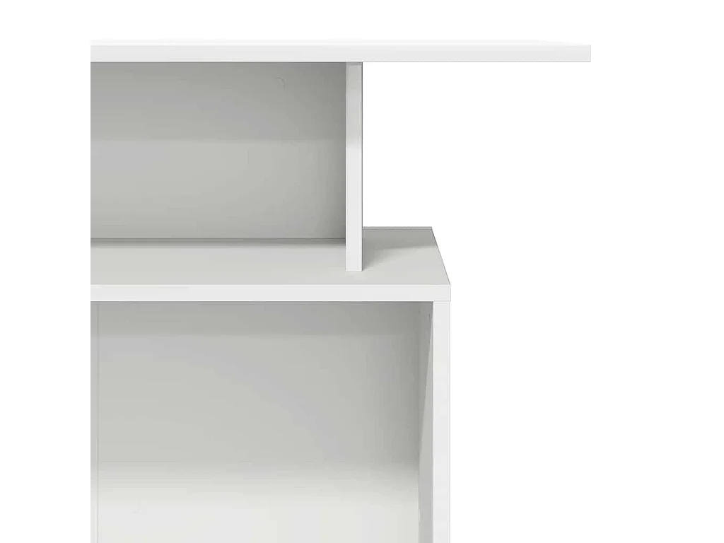 Bureau de réception blanc 100x40x104 cm bois d'ingénierie