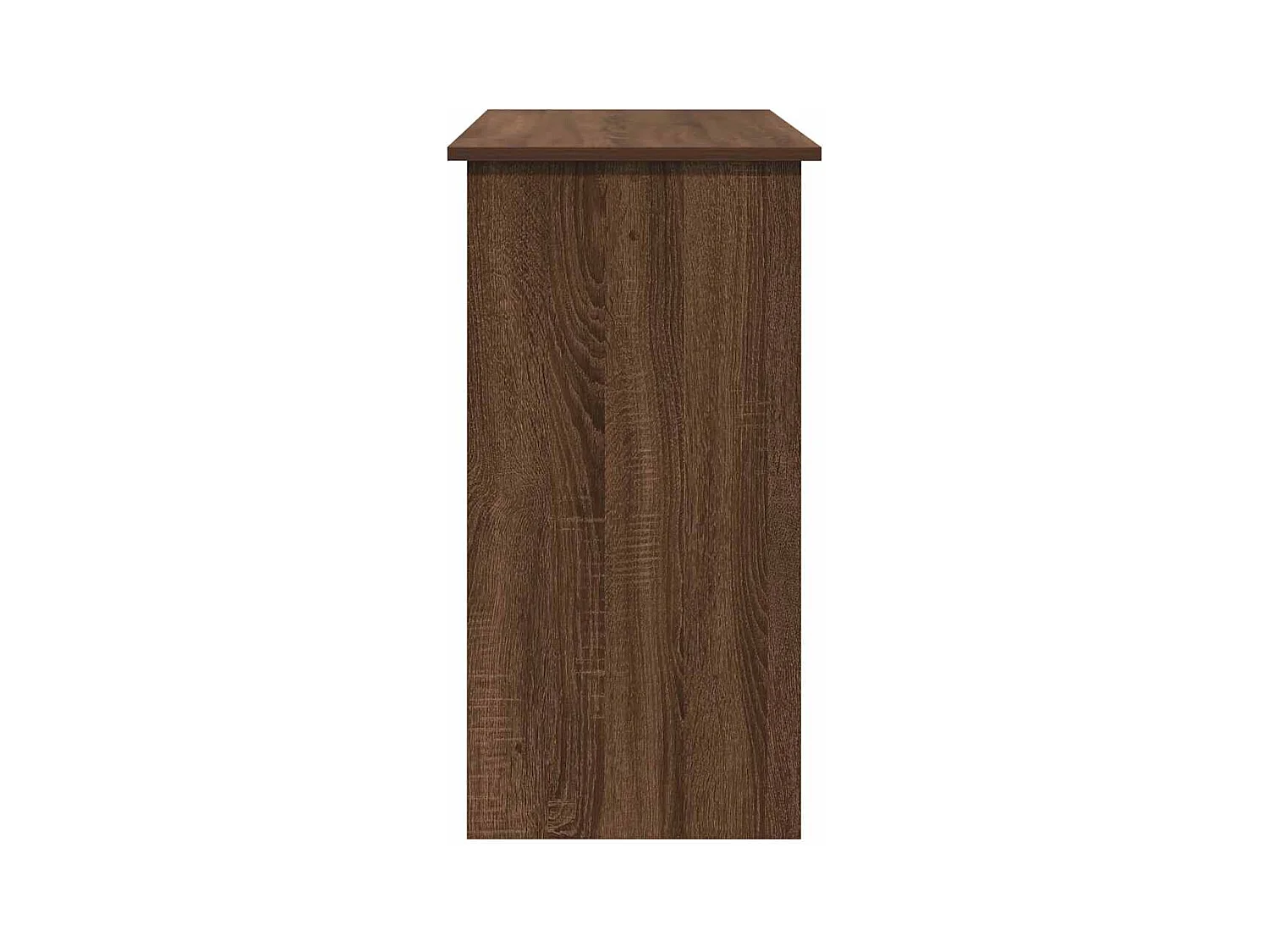 Bureau chêne marron 80x40x75 cm bois d'ingénierie