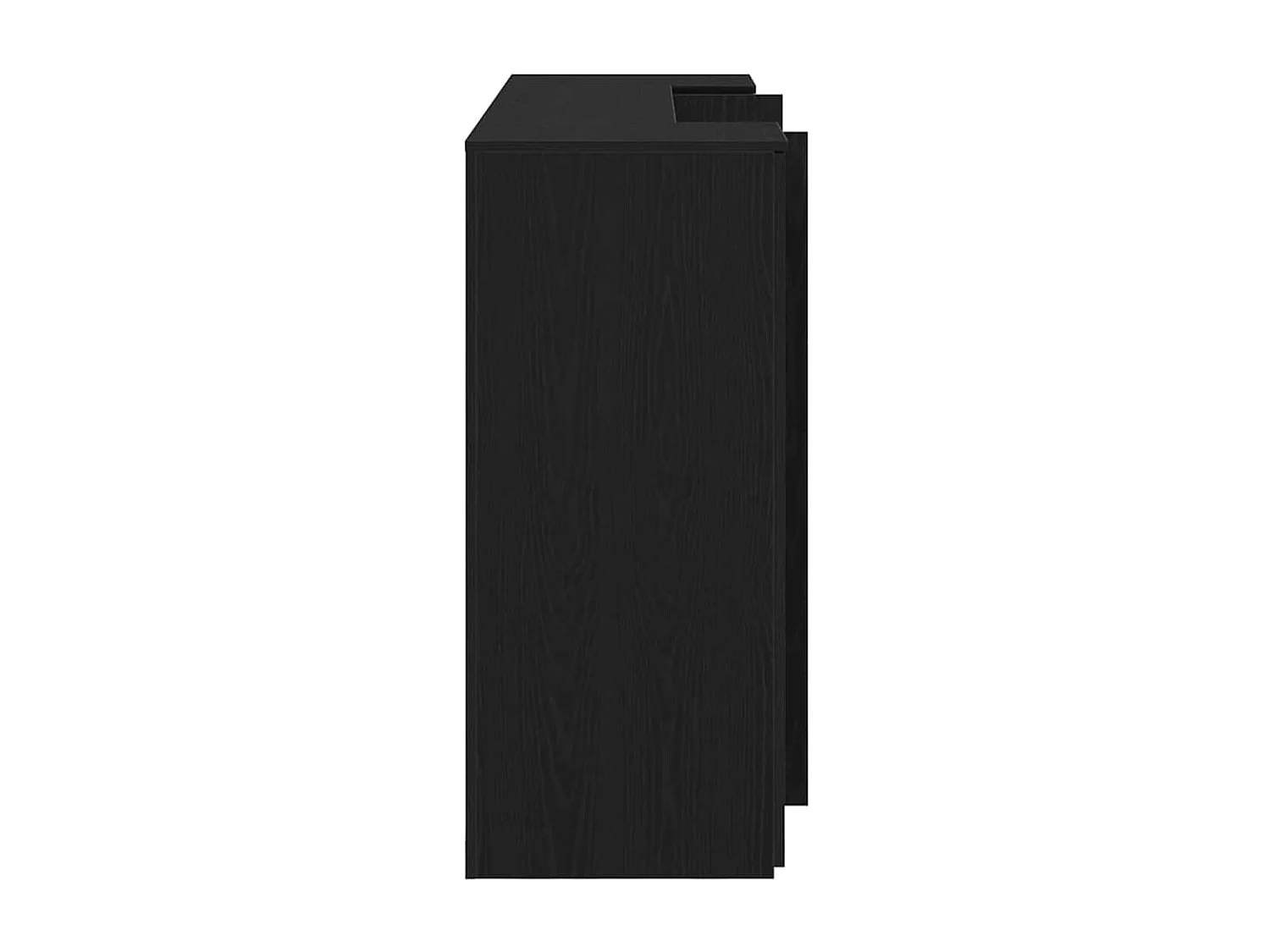 Mostrador de recepción roble negro 180x50x103,5 cm