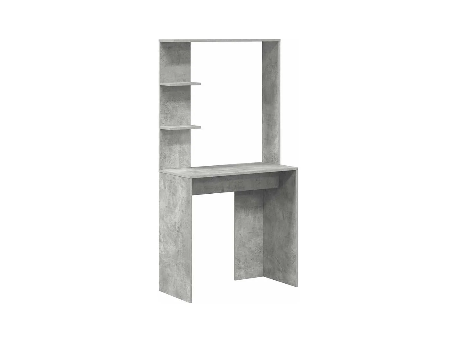 Bureau Gris béton 78.5 x 37 x 154.5 cm Bois d'ingénierie