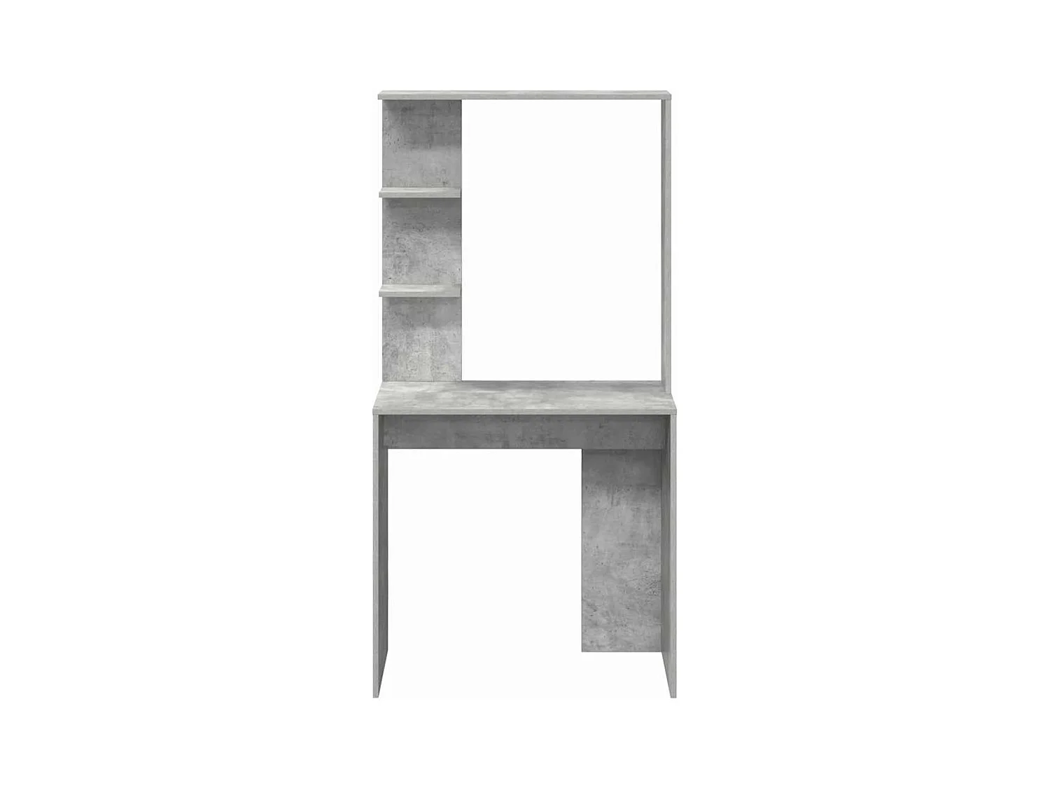 Bureau Gris béton 78.5 x 37 x 154.5 cm Bois d'ingénierie