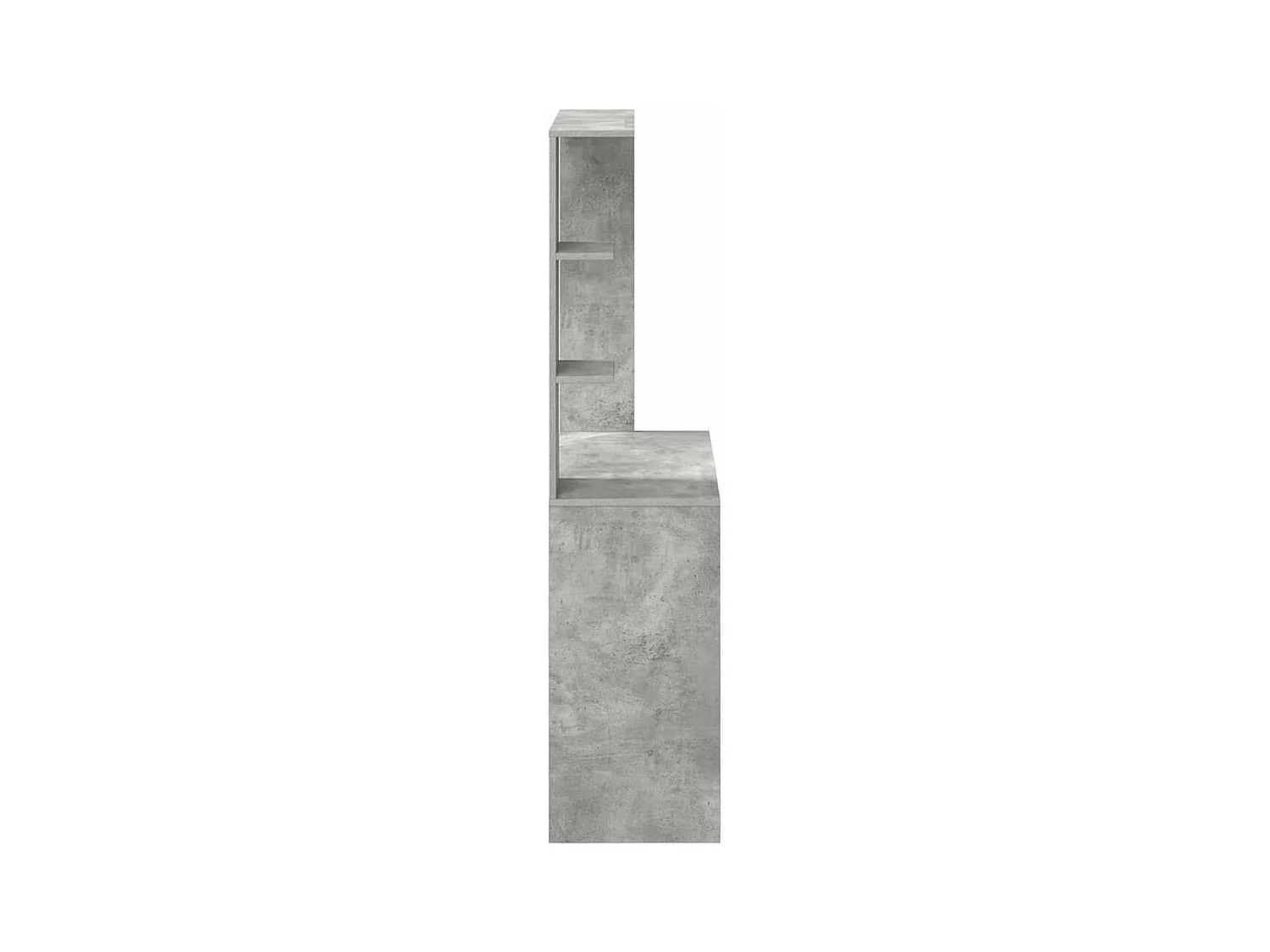 Bureau Gris béton 78.5 x 37 x 154.5 cm Bois d'ingénierie