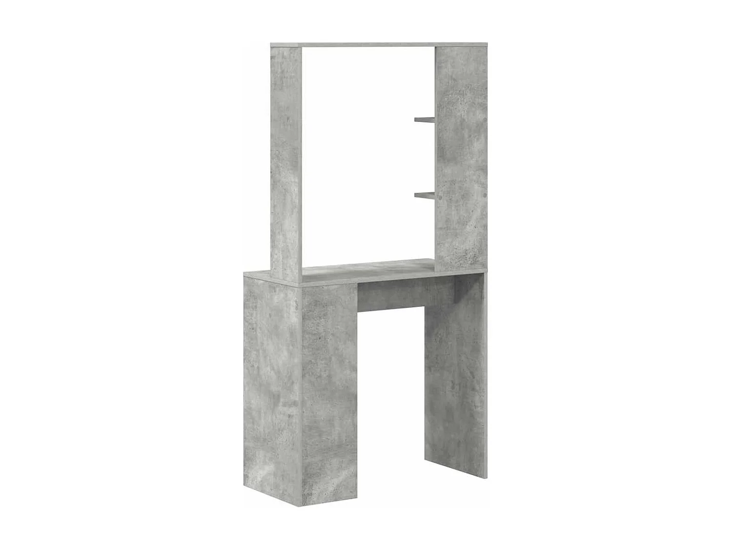 Bureau Gris béton 78.5 x 37 x 154.5 cm Bois d'ingénierie