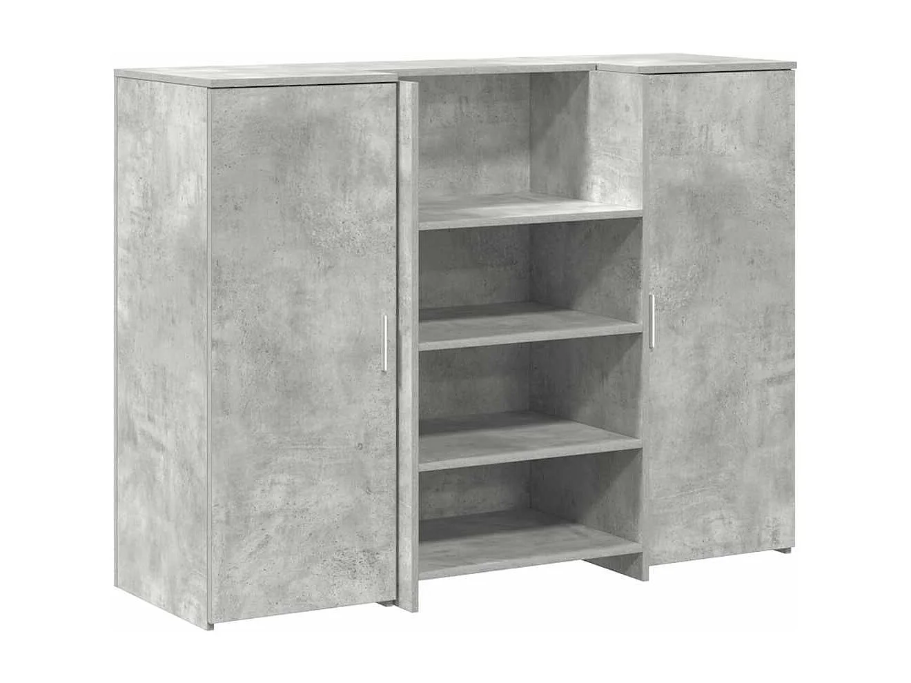 Mostrador de recepción gris hormigón 135x50x103,5 cm