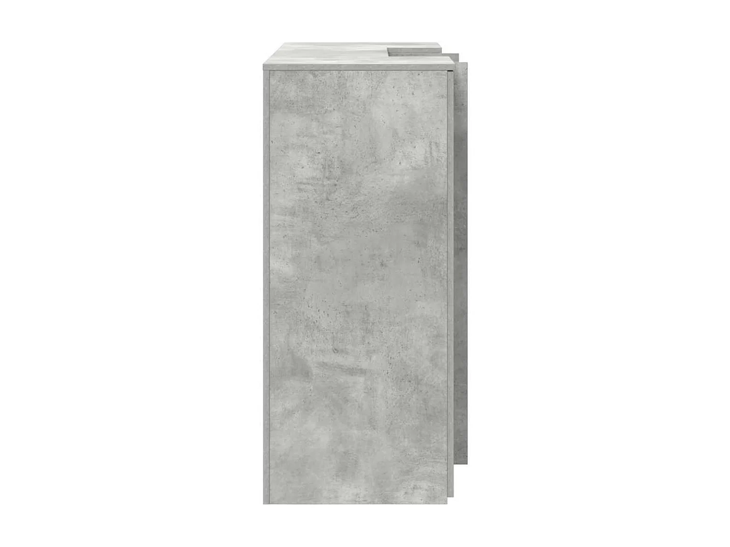 Mostrador de recepción gris hormigón 135x50x103,5 cm