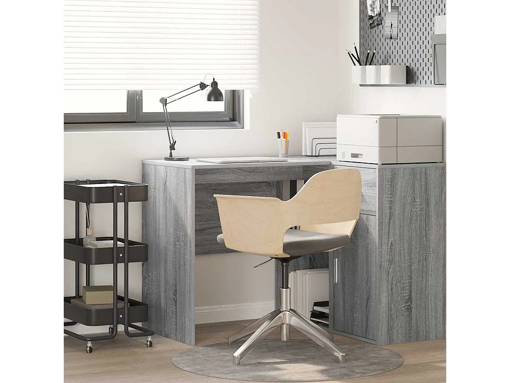 Bureau Gris Sonoma 102 x 50 x 75 cm Bois d'ingénierie