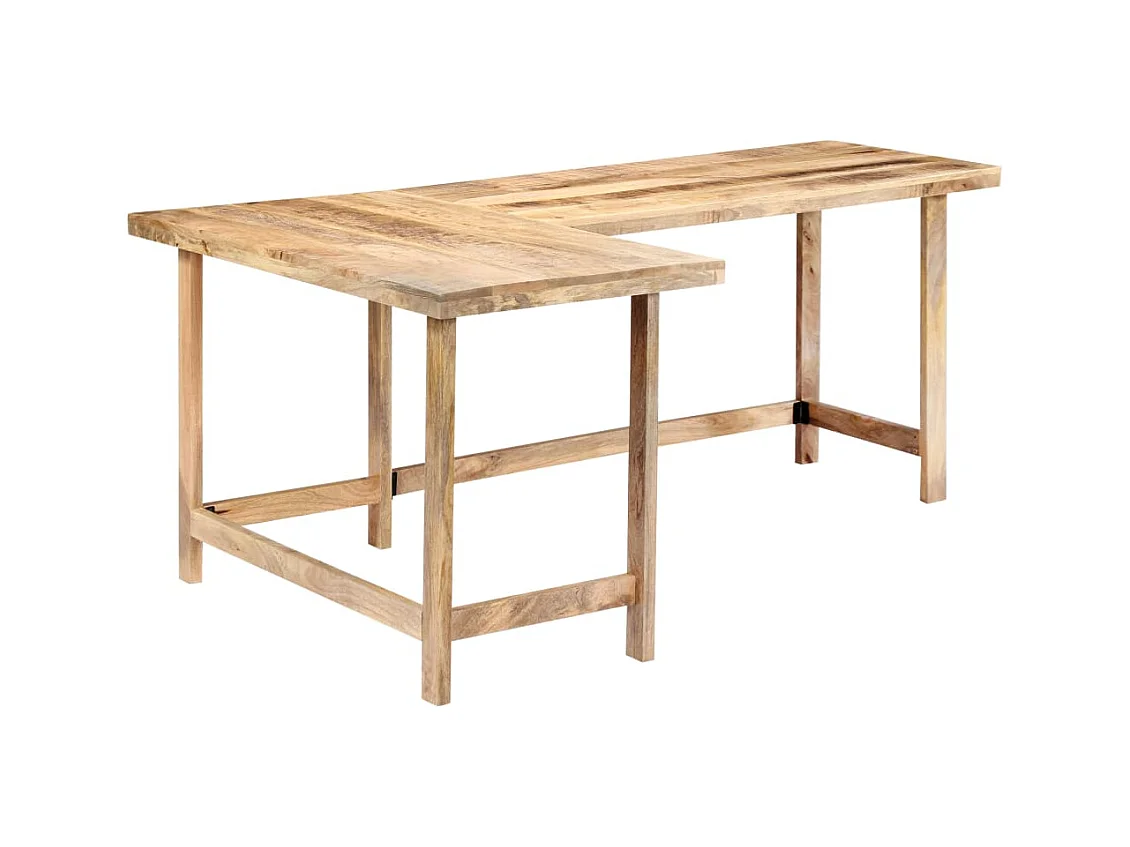 Bureau 180x120x76 cm Bois de manguier massif