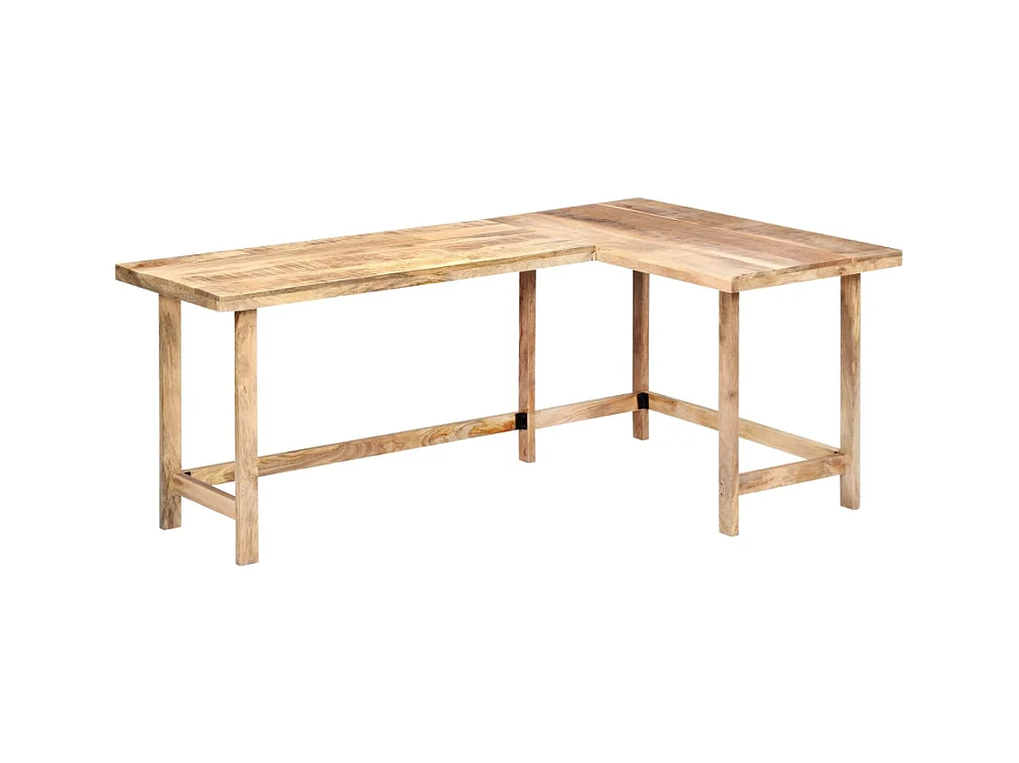 Bureau 180x120x76 cm Bois de manguier massif