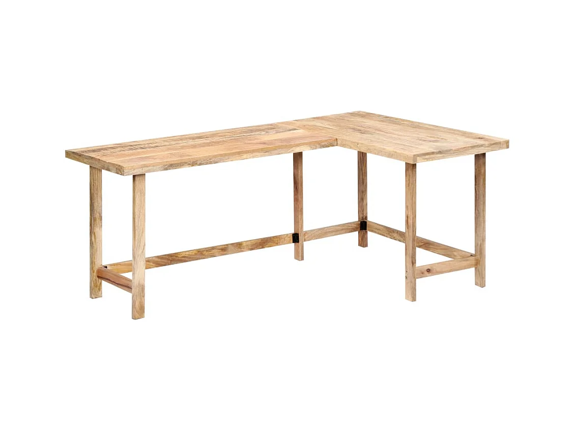 Bureau 180x120x76 cm Bois de manguier massif