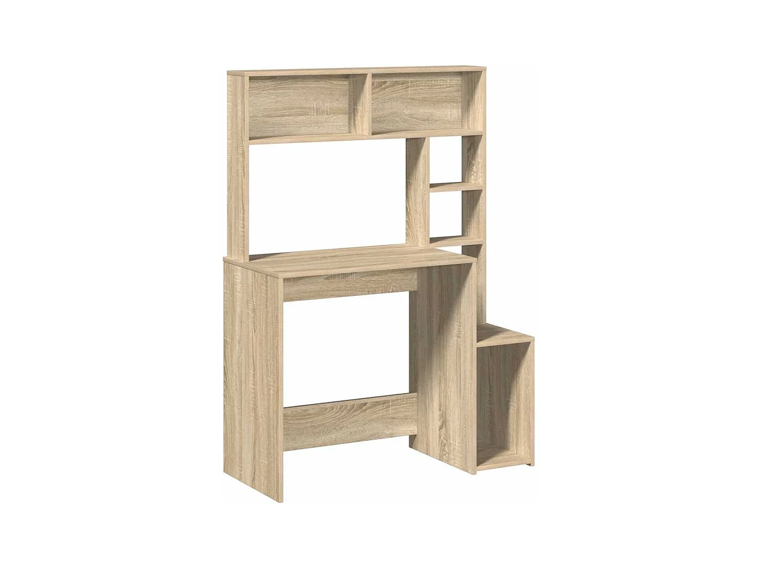 Bureau avec étagères chêne sonoma 100x45x140 cm