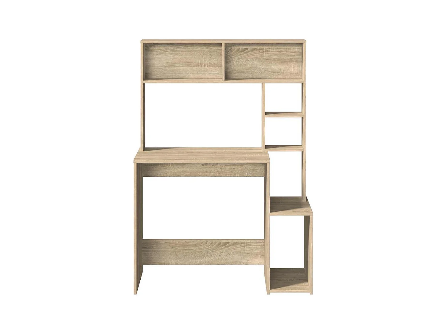 Bureau avec étagères chêne sonoma 100x45x140 cm