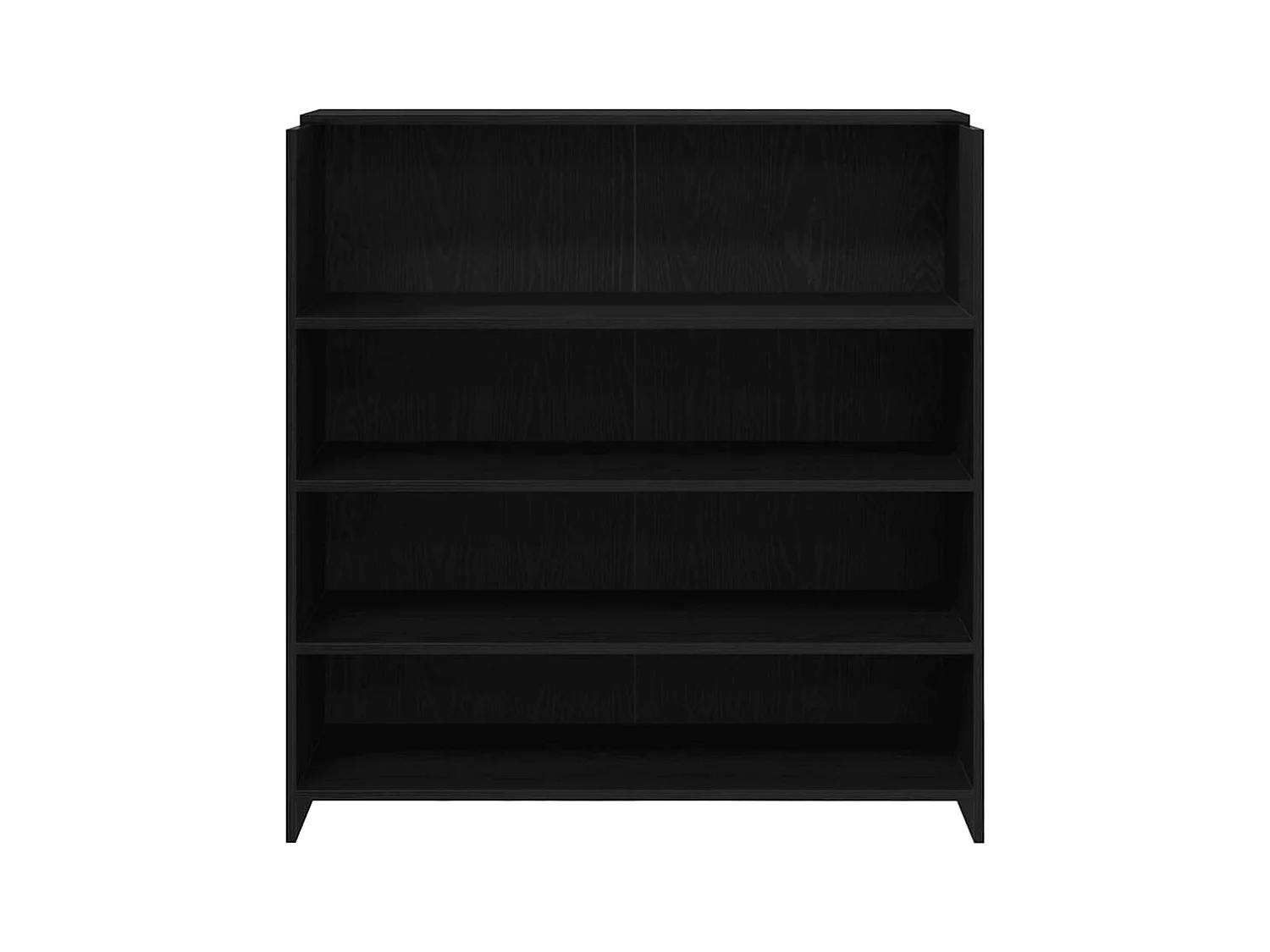 Bureau de réception chêne noir 100x50x103,5cm bois d'ingénierie