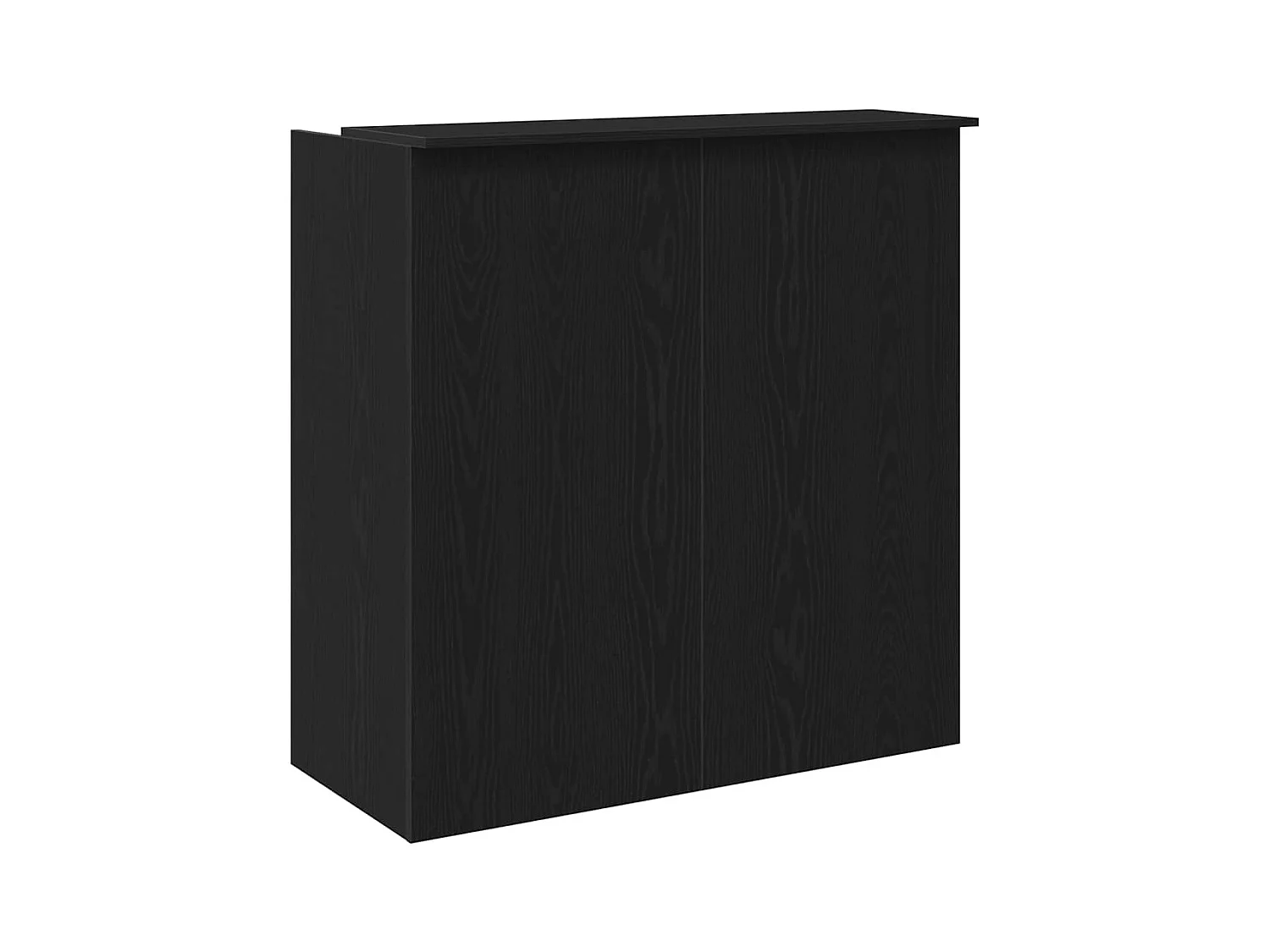 Bureau de réception chêne noir 100x50x103,5cm bois d'ingénierie