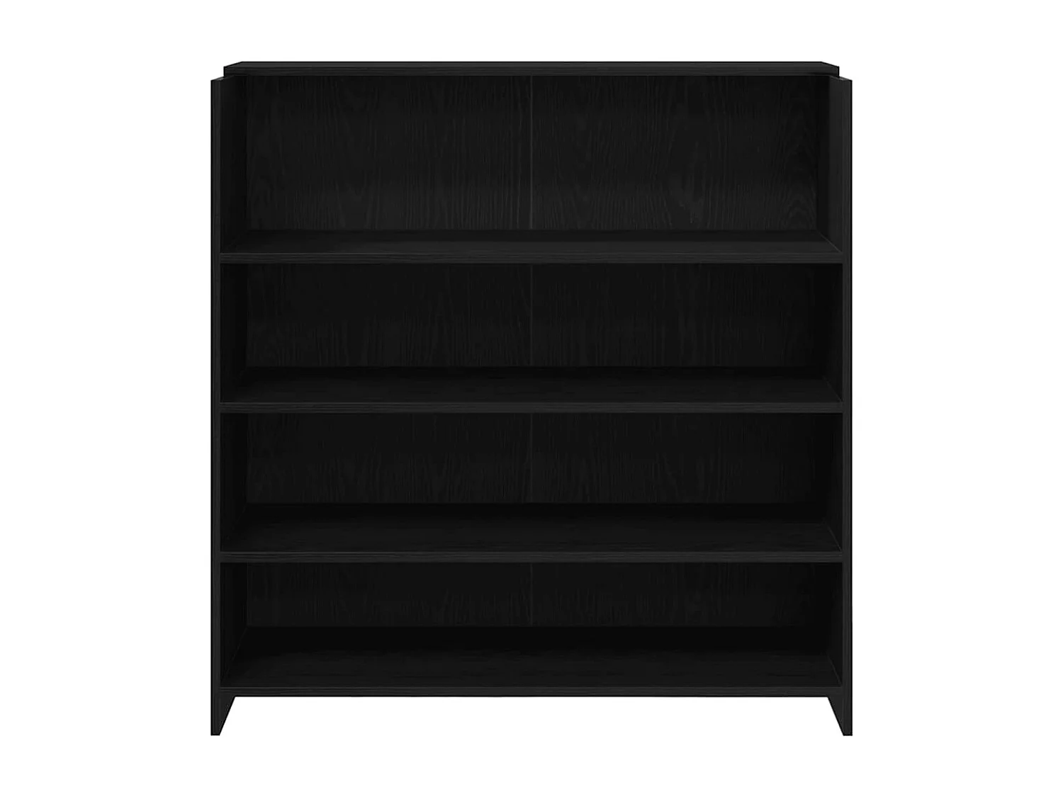 Bureau de réception chêne noir 100x50x103,5cm bois d'ingénierie