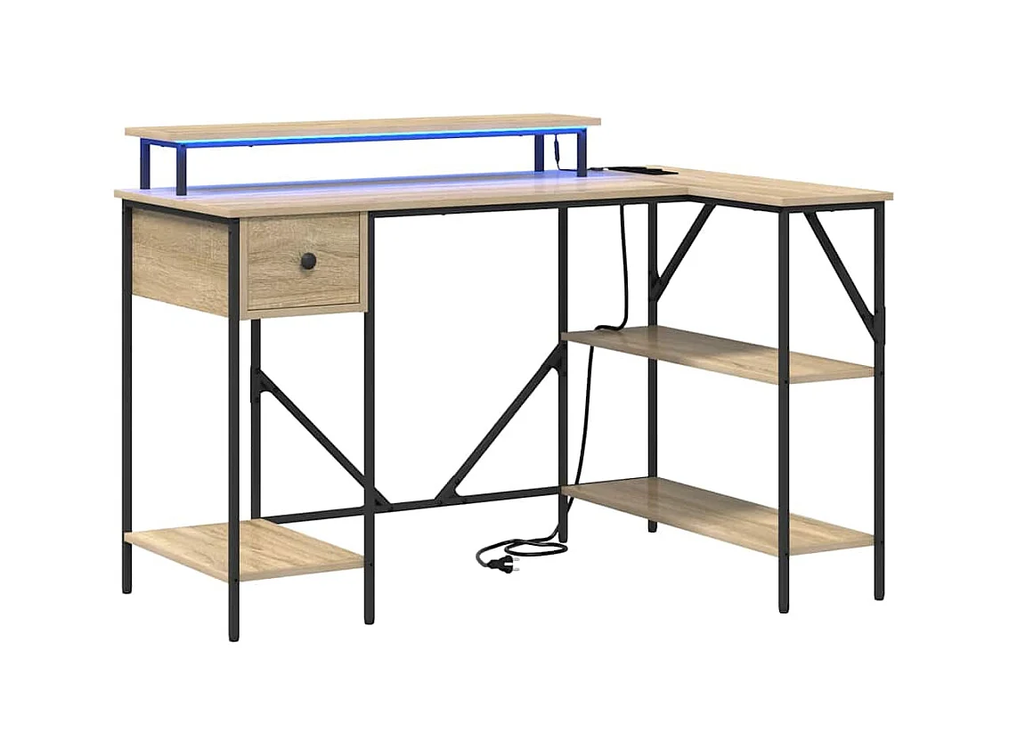 Bureau Chêne sonoma 120 x 79 x 86.5 cm Bois d'ingénierie