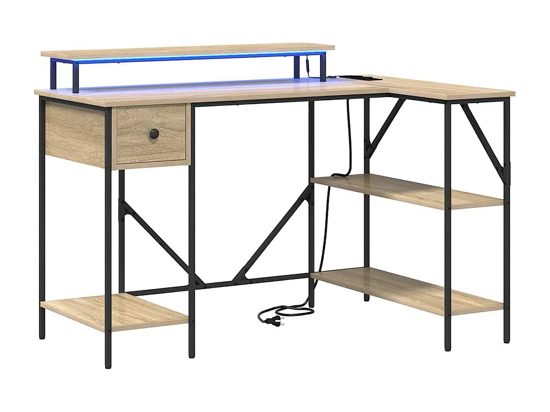 Mesa Carvalho sonoma 120 x 79 x 86.5 cm Madeira processada