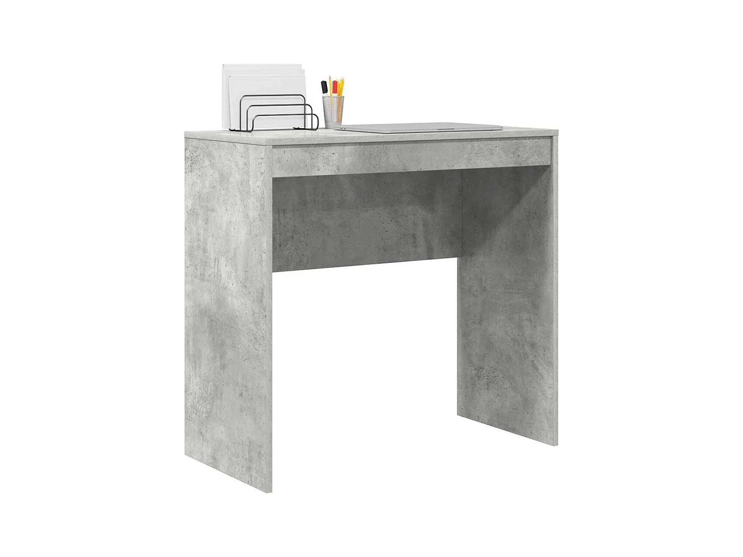 Bureau Gris béton 80 x 40 x 76 cm Bois d'ingénierie
