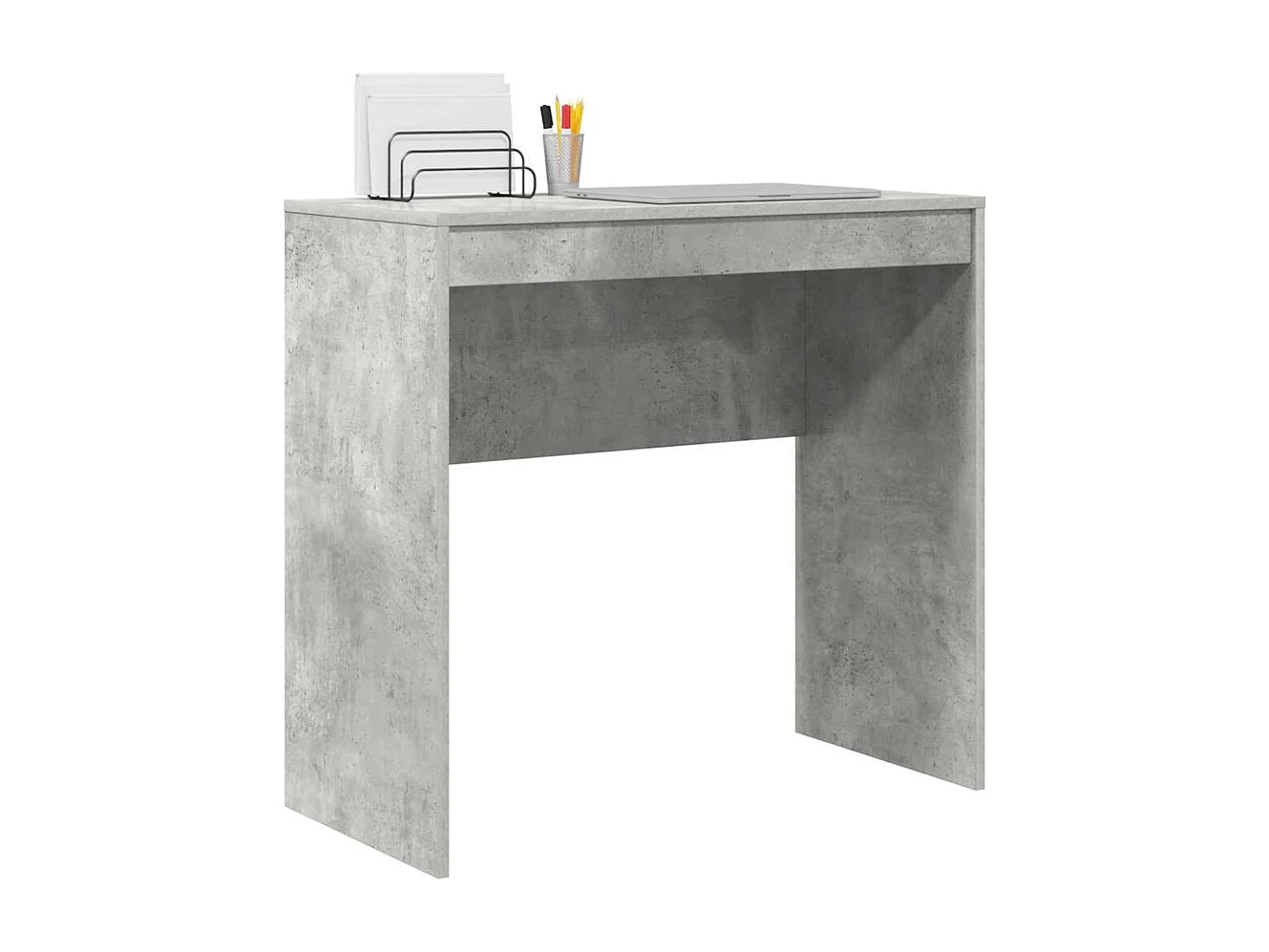 Bureau Gris béton 80 x 40 x 76 cm Bois d'ingénierie