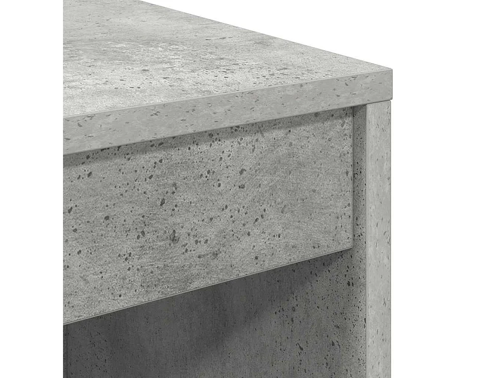 Bureau Gris béton 80 x 40 x 76 cm Bois d'ingénierie