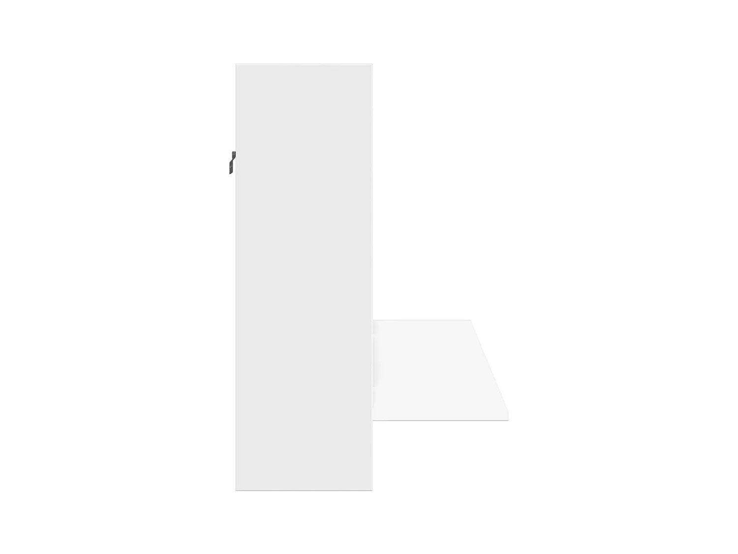 Bureau mural blanc 105x48x75 cm bois d'ingénierie