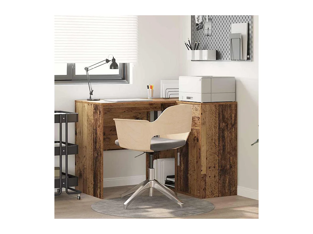 Bureau d'angle Bois ancien 102 x 50 x 75 cm Bois d'ingénierie