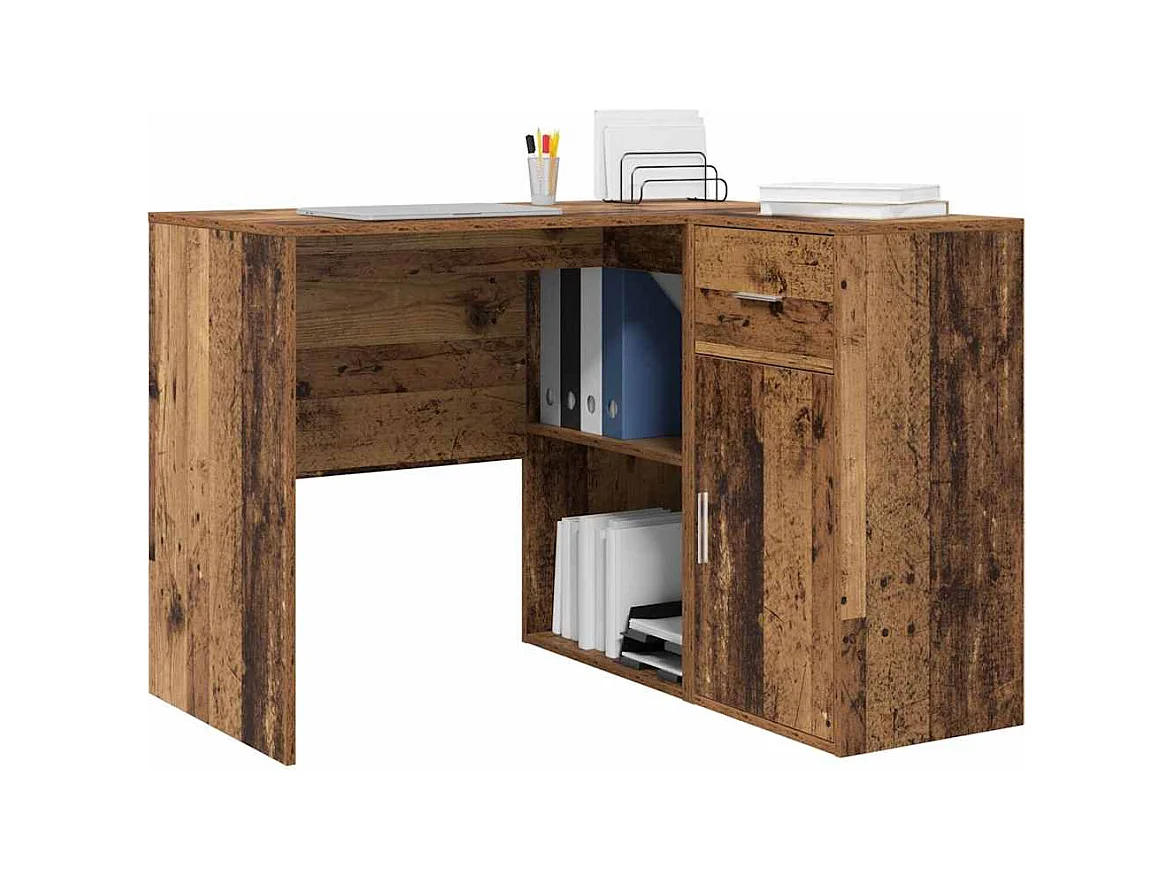 Bureau d'angle Bois ancien 102 x 50 x 75 cm Bois d'ingénierie