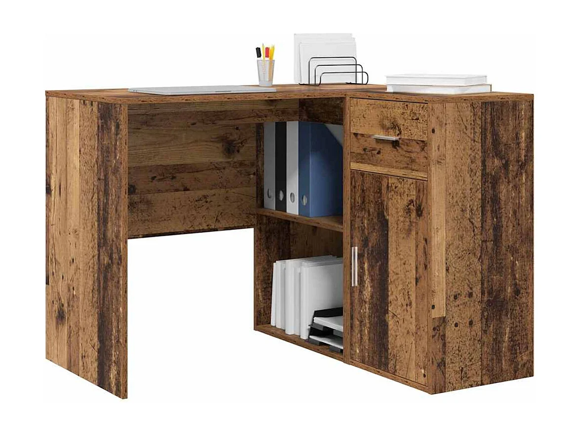 Bureau d'angle Bois ancien 102 x 50 x 75 cm Bois d'ingénierie