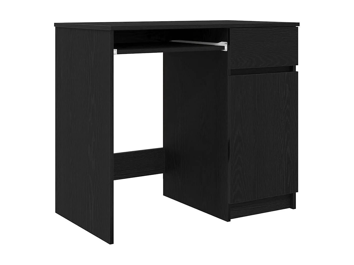Bureau chêne noir 86x49x76 cm bois d'ingénierie