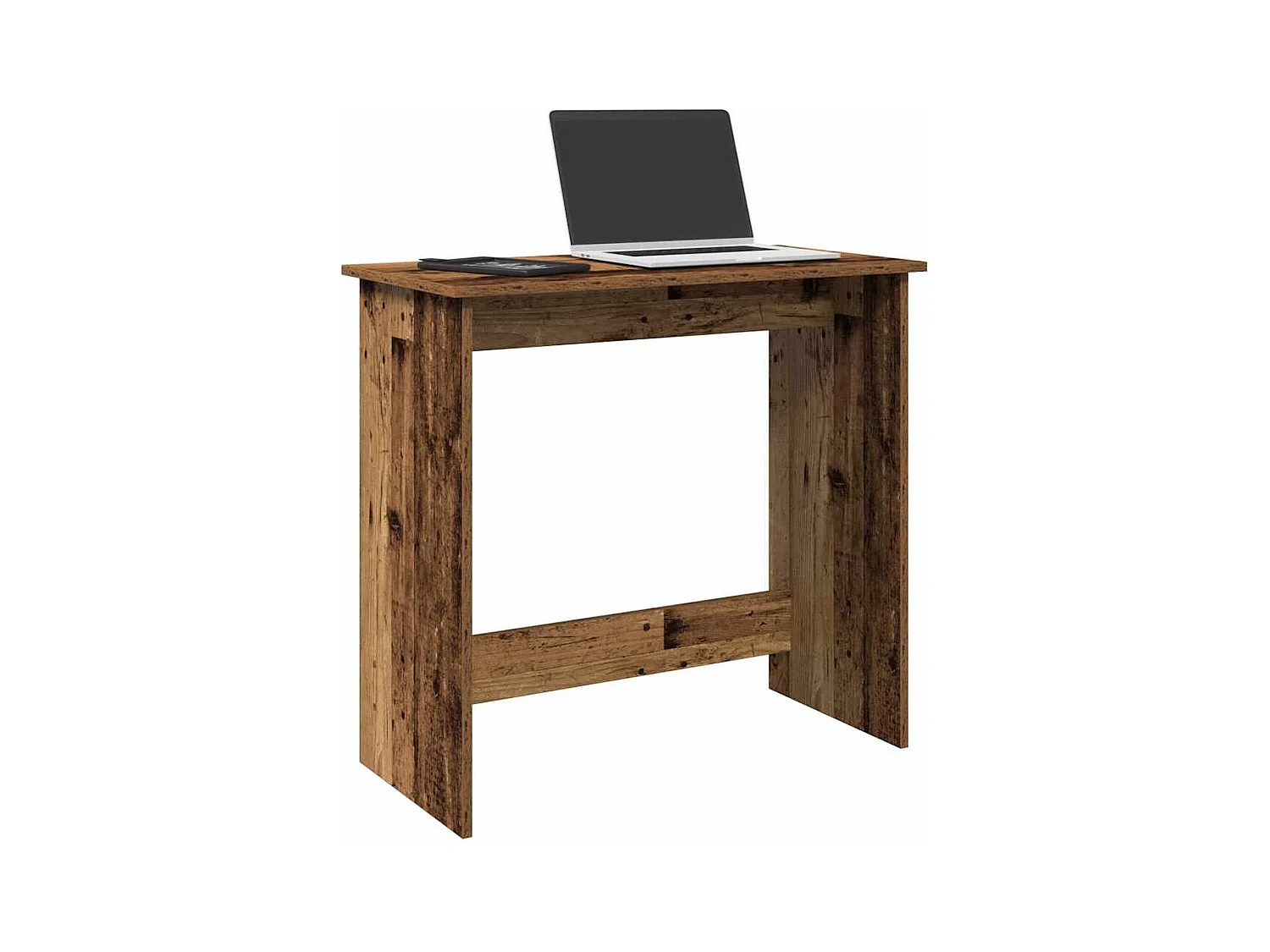 Bureau style vieux bois 80x40x75 cm bois d'ingénierie