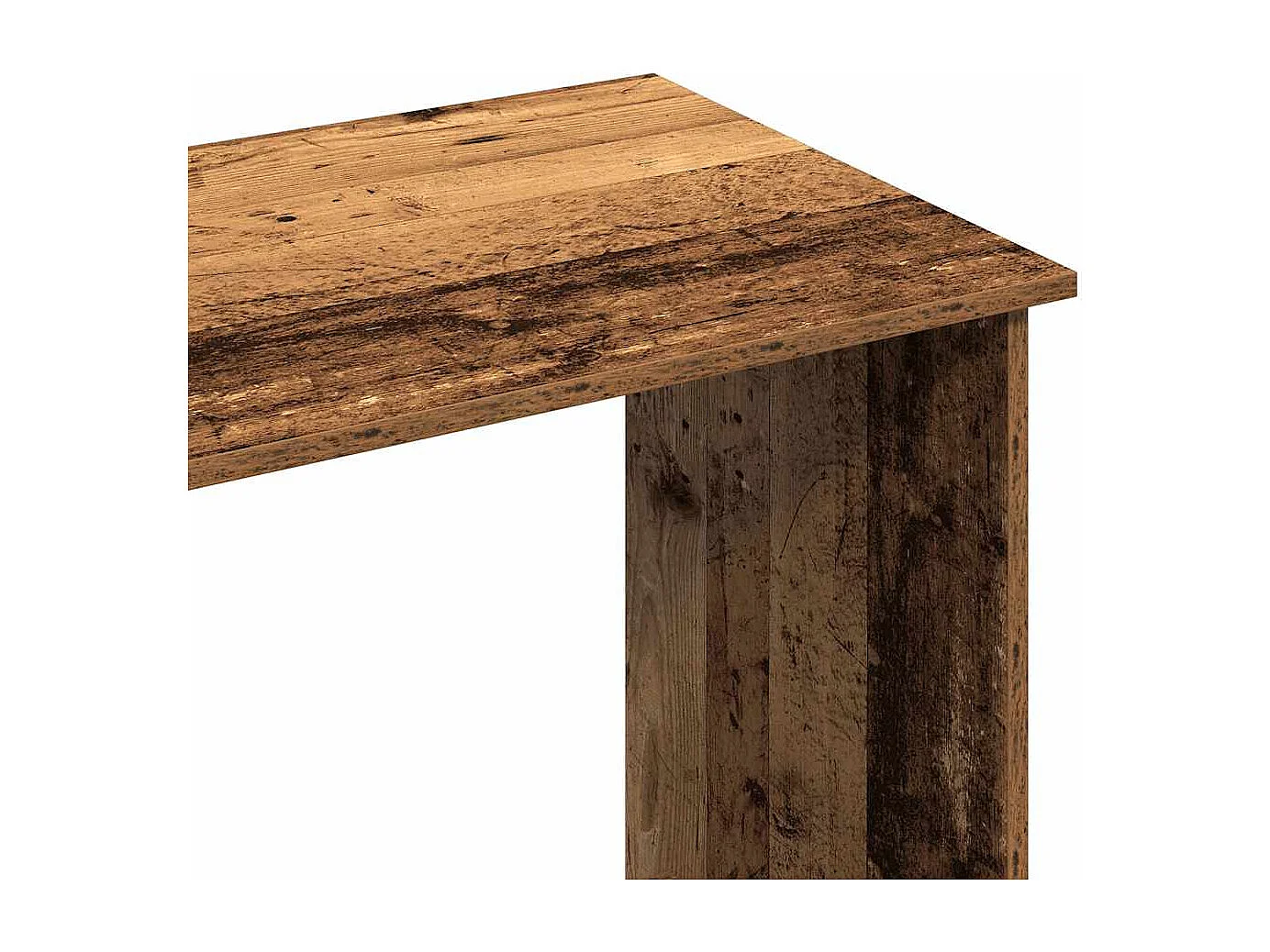 Bureau style vieux bois 80x40x75 cm bois d'ingénierie