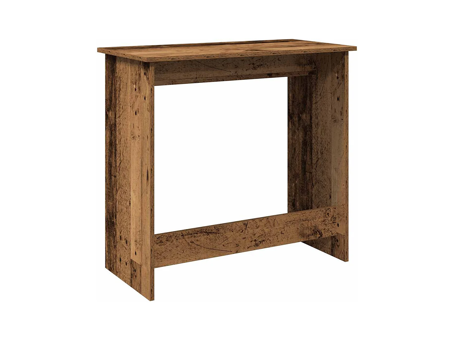 Bureau style vieux bois 80x40x75 cm bois d'ingénierie