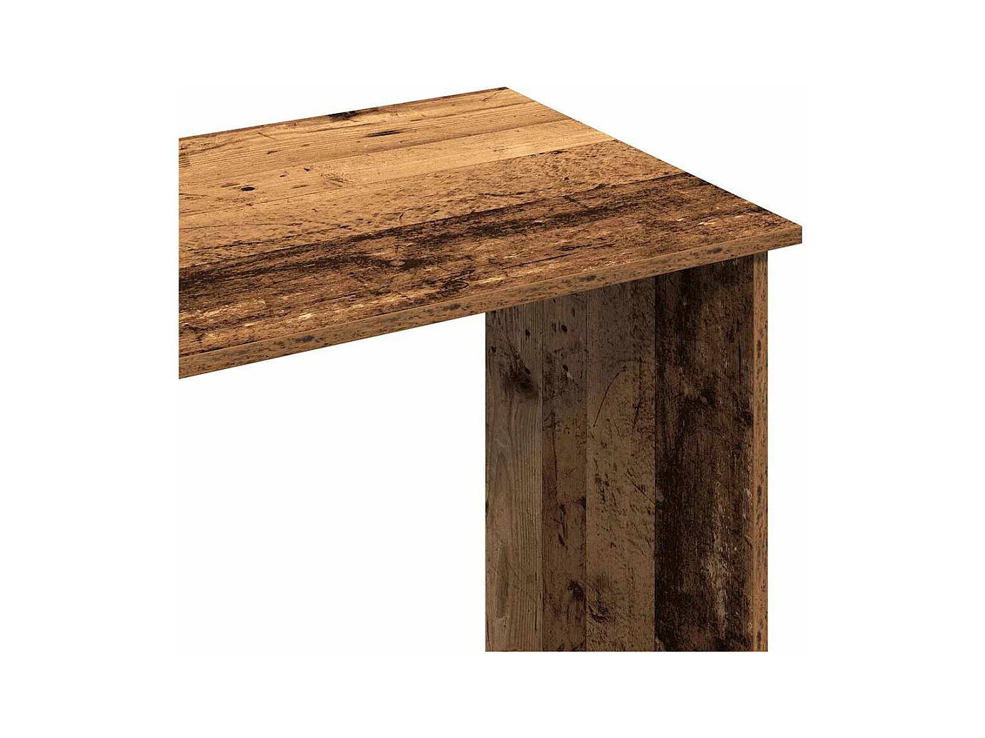 Bureau style vieux bois 80x40x75 cm bois d'ingénierie