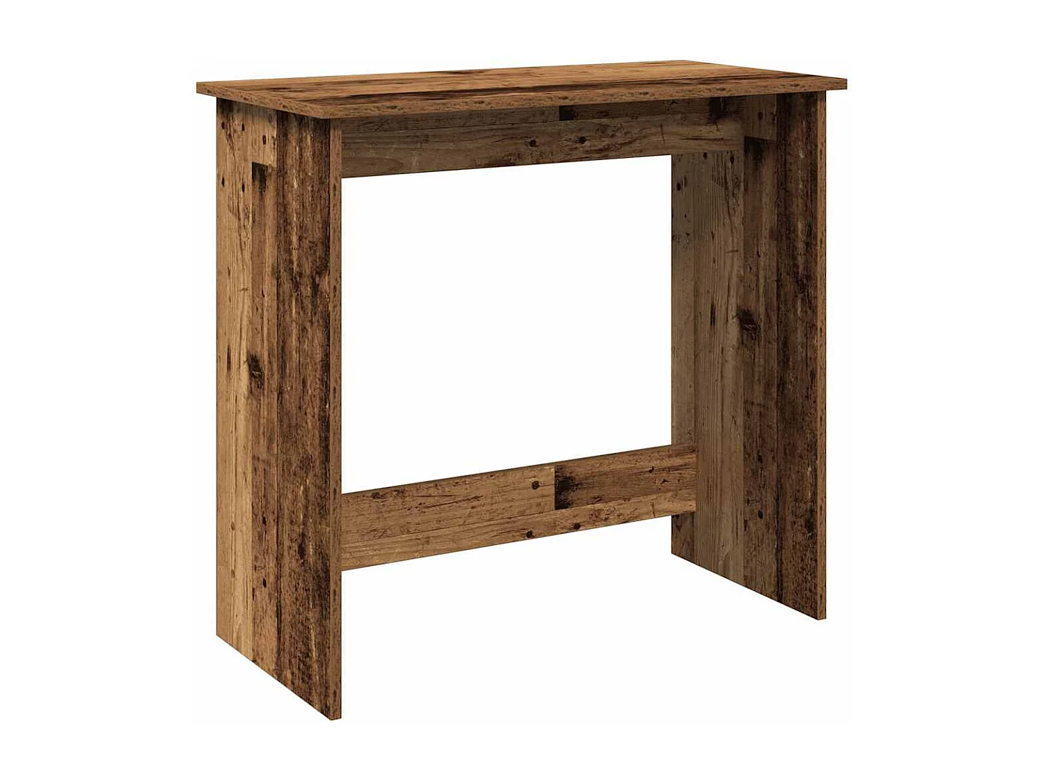 Bureau style vieux bois 80x40x75 cm bois d'ingénierie