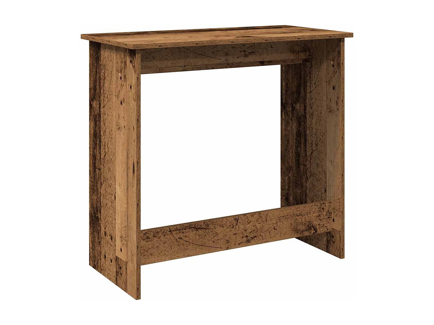 Bureau style vieux bois 80x40x75 cm bois d'ingénierie