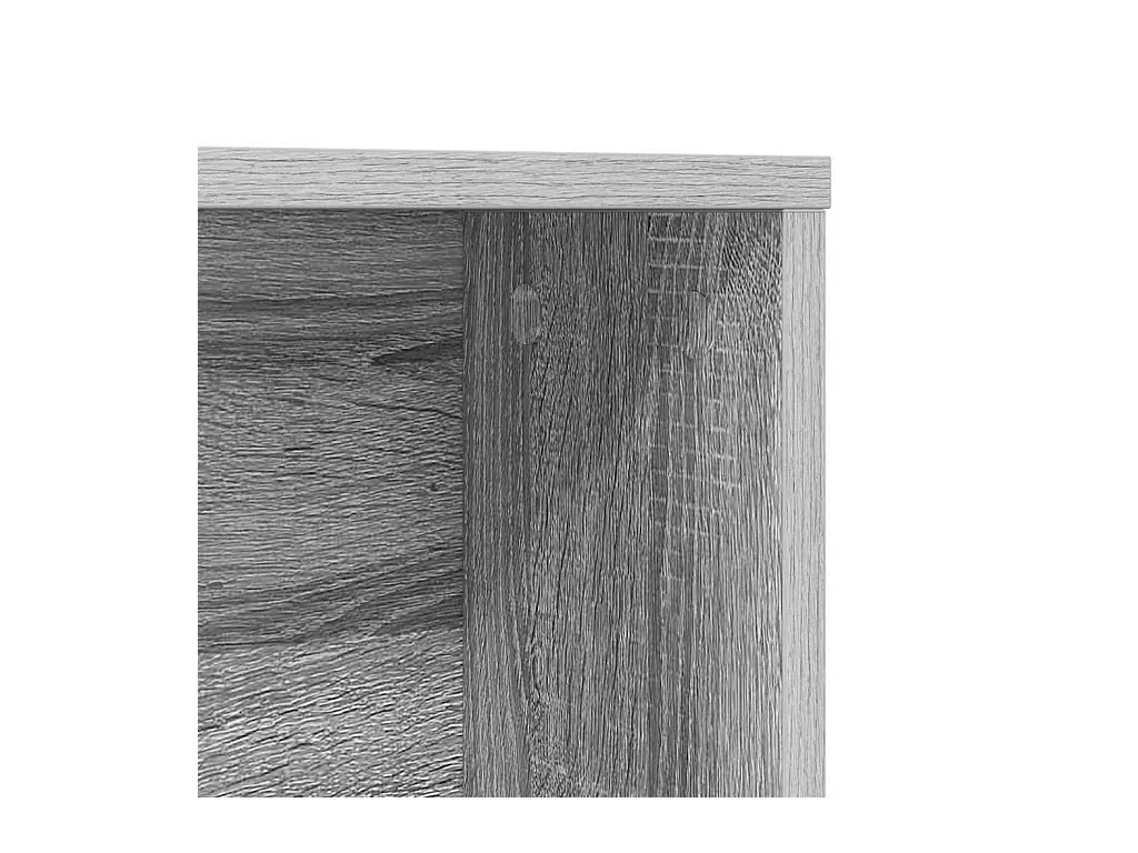 Bureau Sonoma gris 91 x 50 x 149 cm Bois d'ingénierie