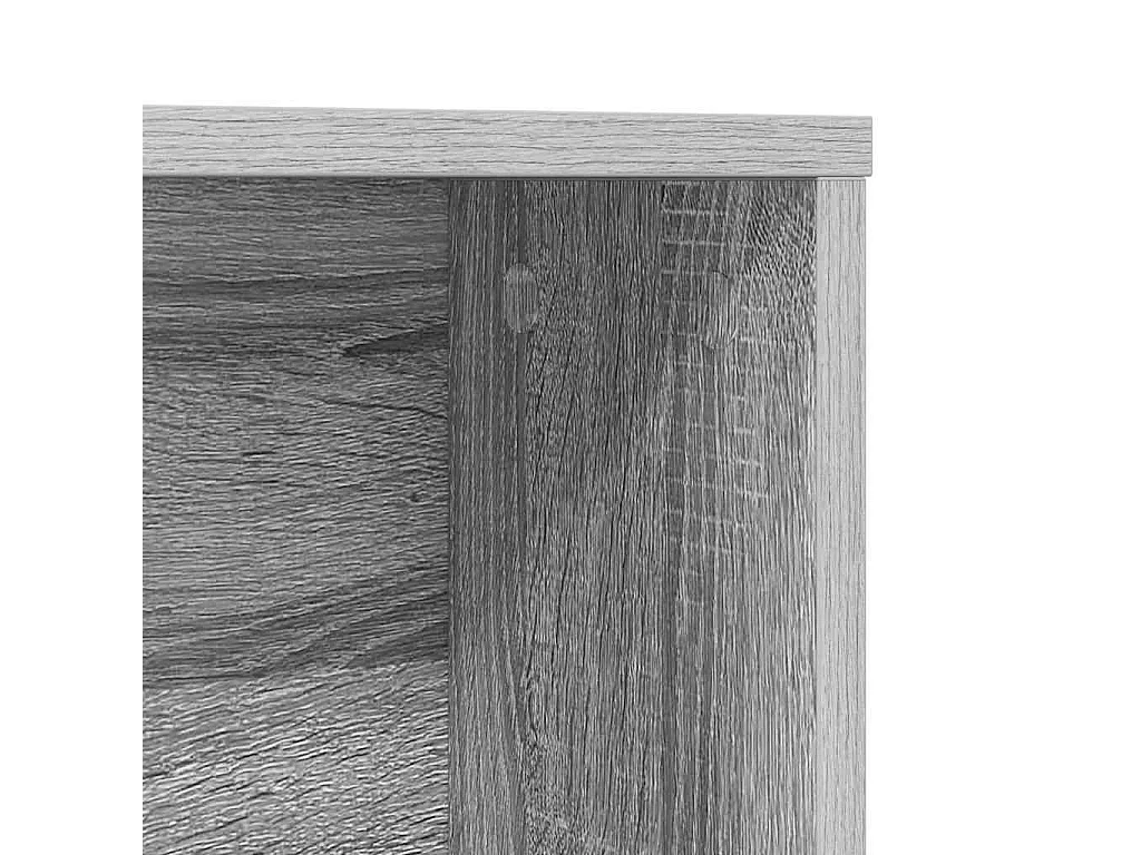 Bureau Sonoma gris 91 x 50 x 149 cm Bois d'ingénierie