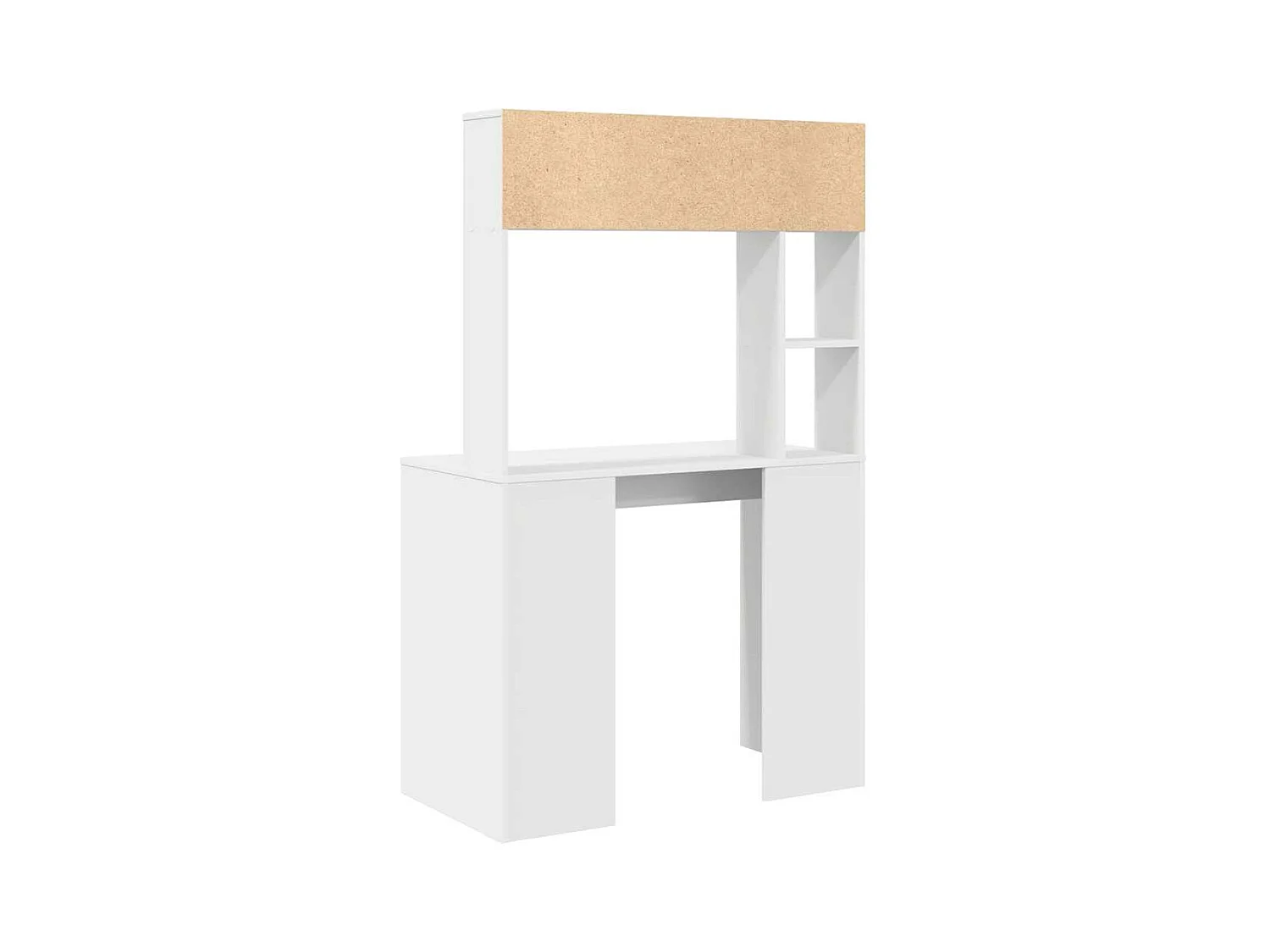 Bureau avec étagère Blanc 91 x 50 x 149 cm Bois d'ingénierie