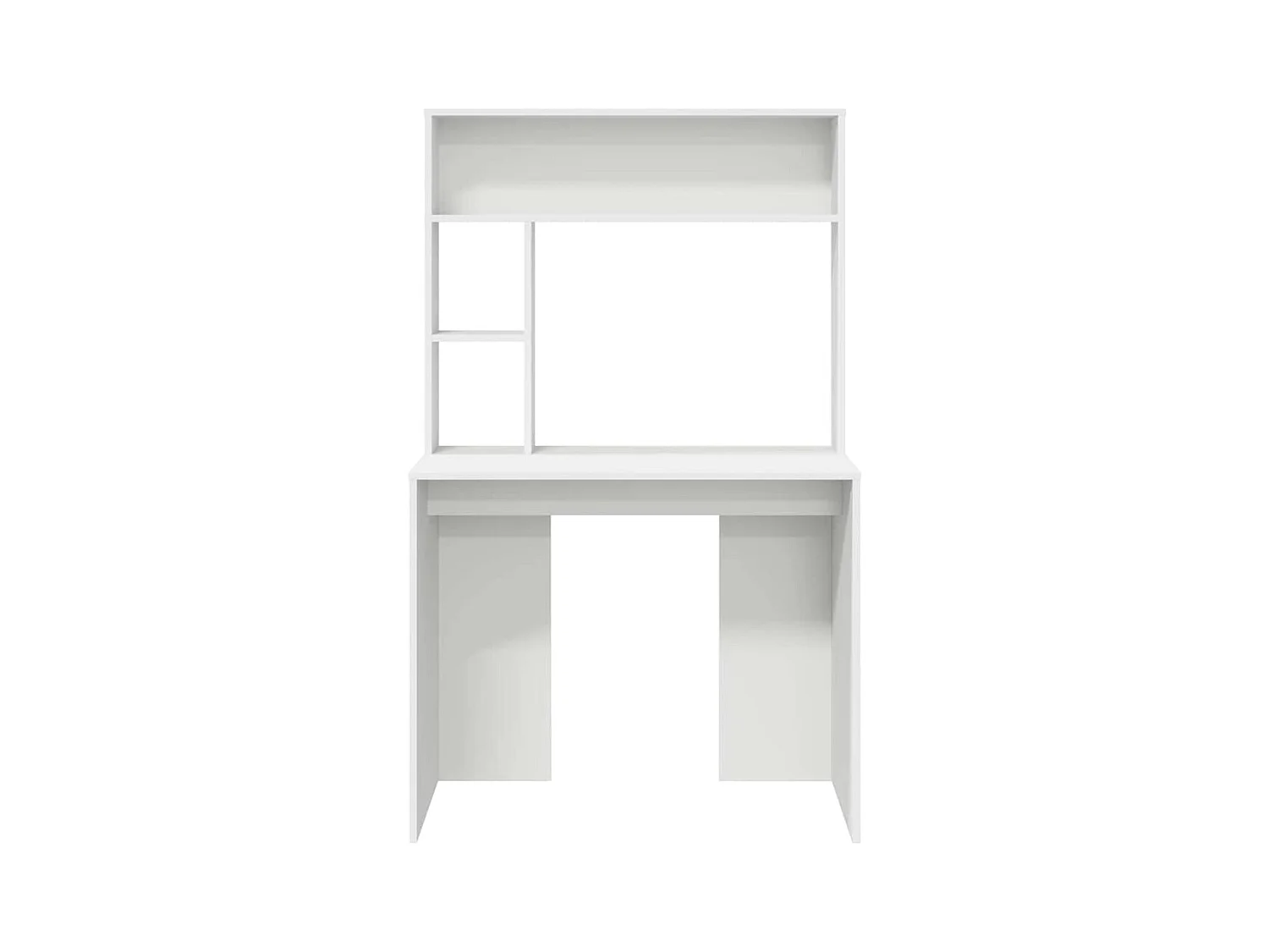 Bureau avec étagère Blanc 91 x 50 x 149 cm Bois d'ingénierie