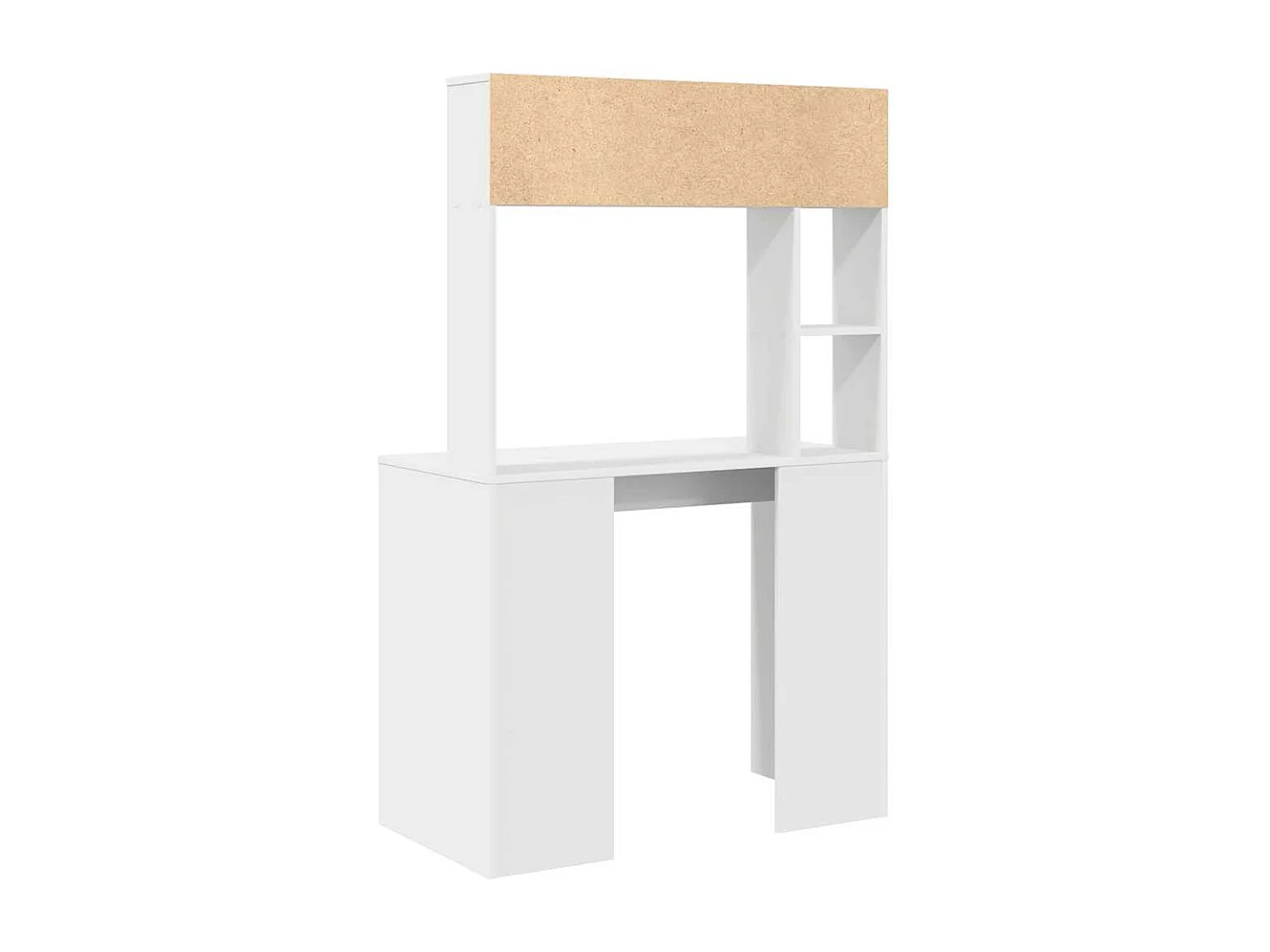 Bureau avec étagère Blanc 91 x 50 x 149 cm Bois d'ingénierie