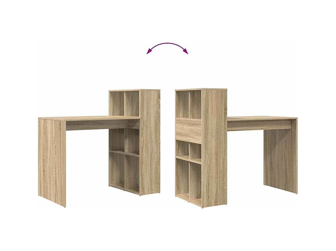 Bureau Chêne sonoma 108 x 55 x 103,5 cm Bois d'ingénierie