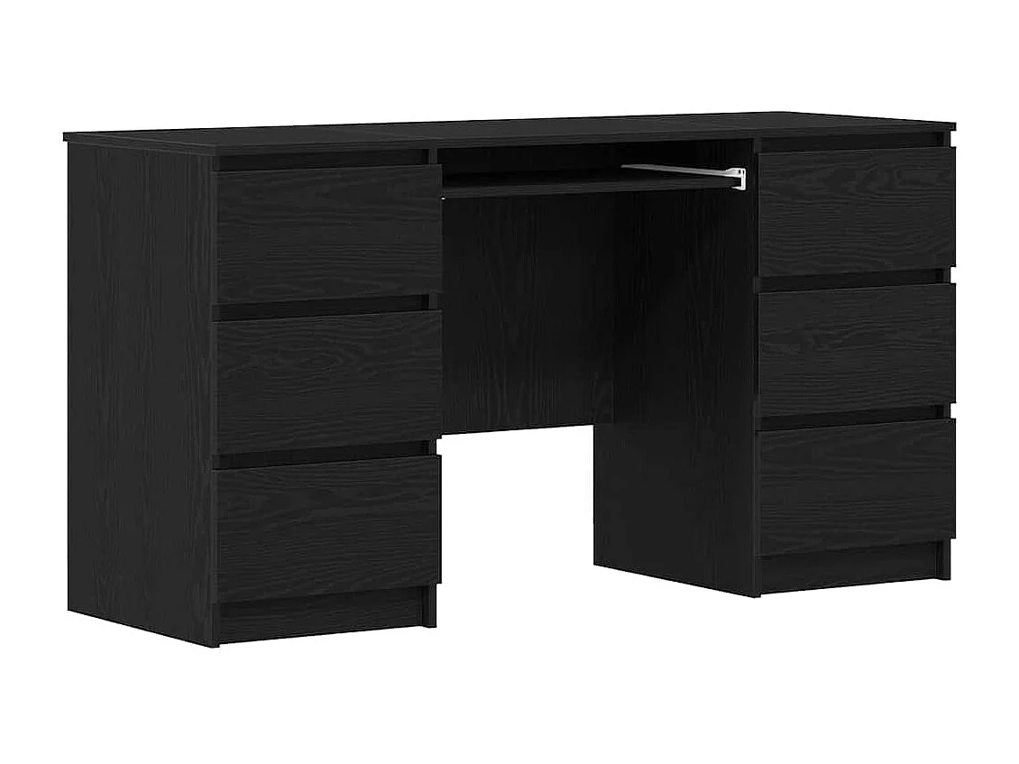 Bureau Chêne noir 140 x 50 x 76 cm Bois d'ingénierie