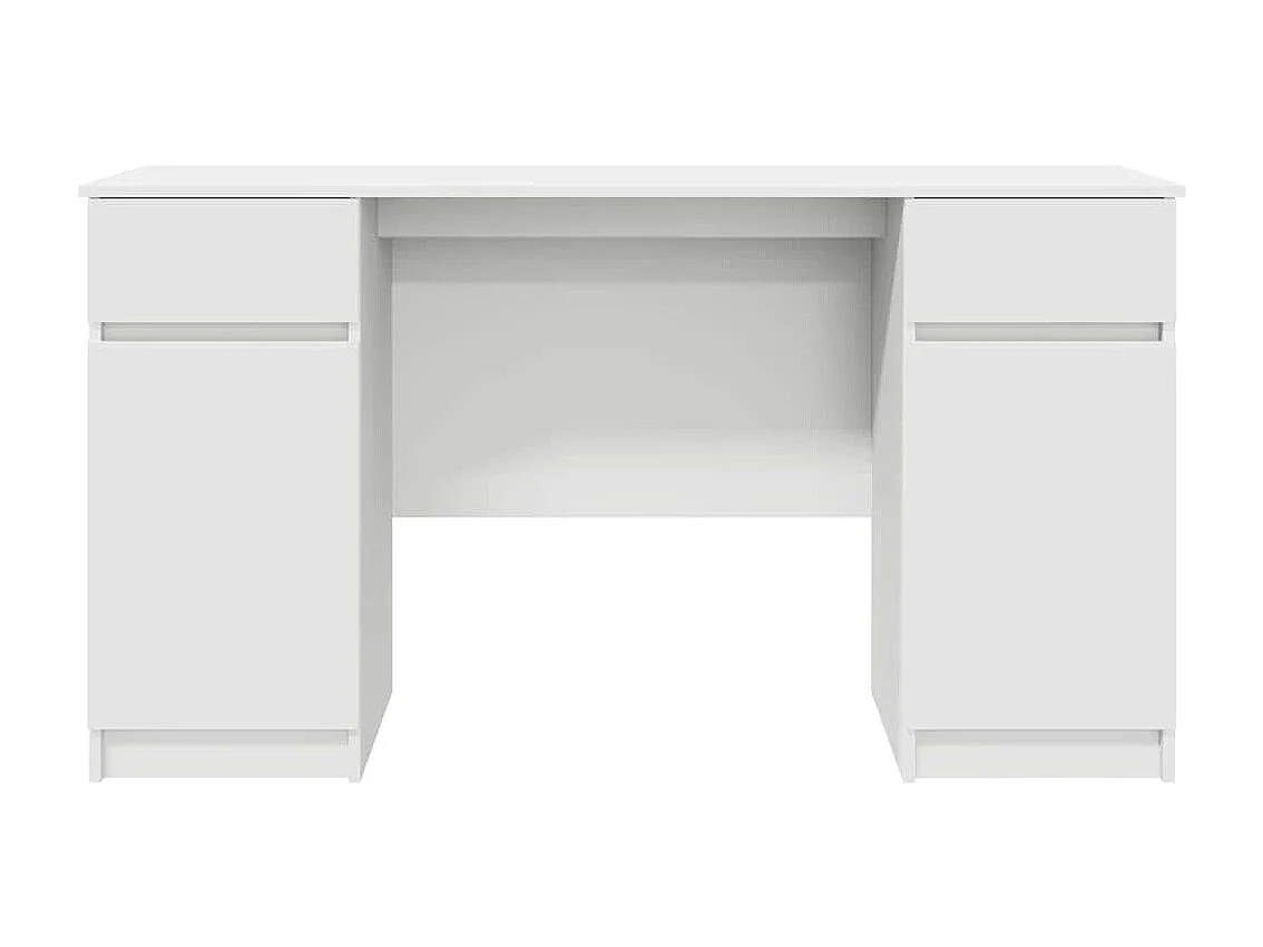 Bureau avec tiroir Blanc 140 x 49 x 76 cm Bois d'ingénierie