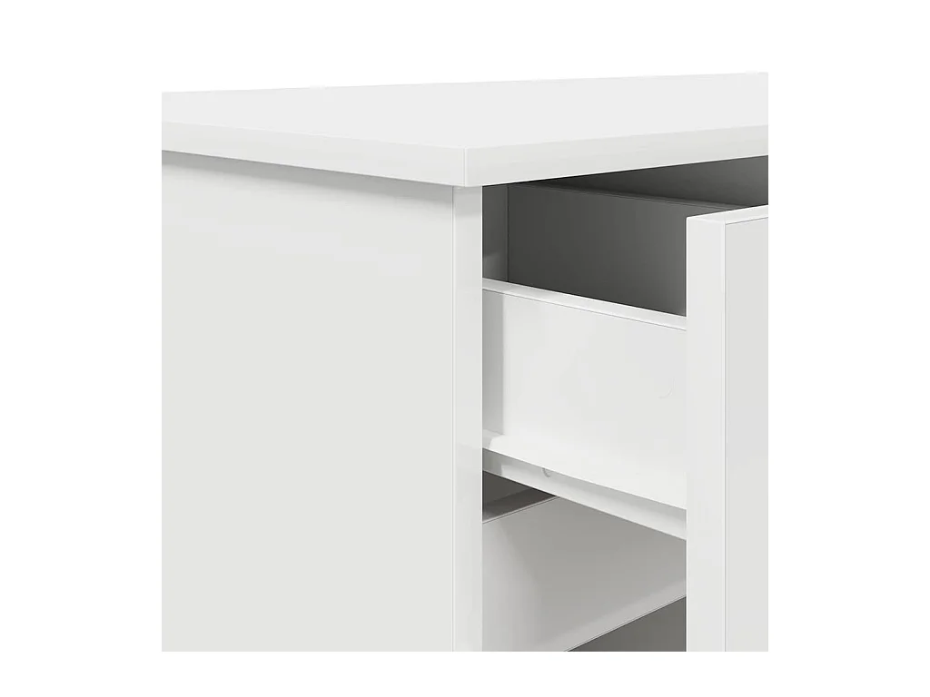 Bureau avec tiroir Blanc 140 x 49 x 76 cm Bois d'ingénierie