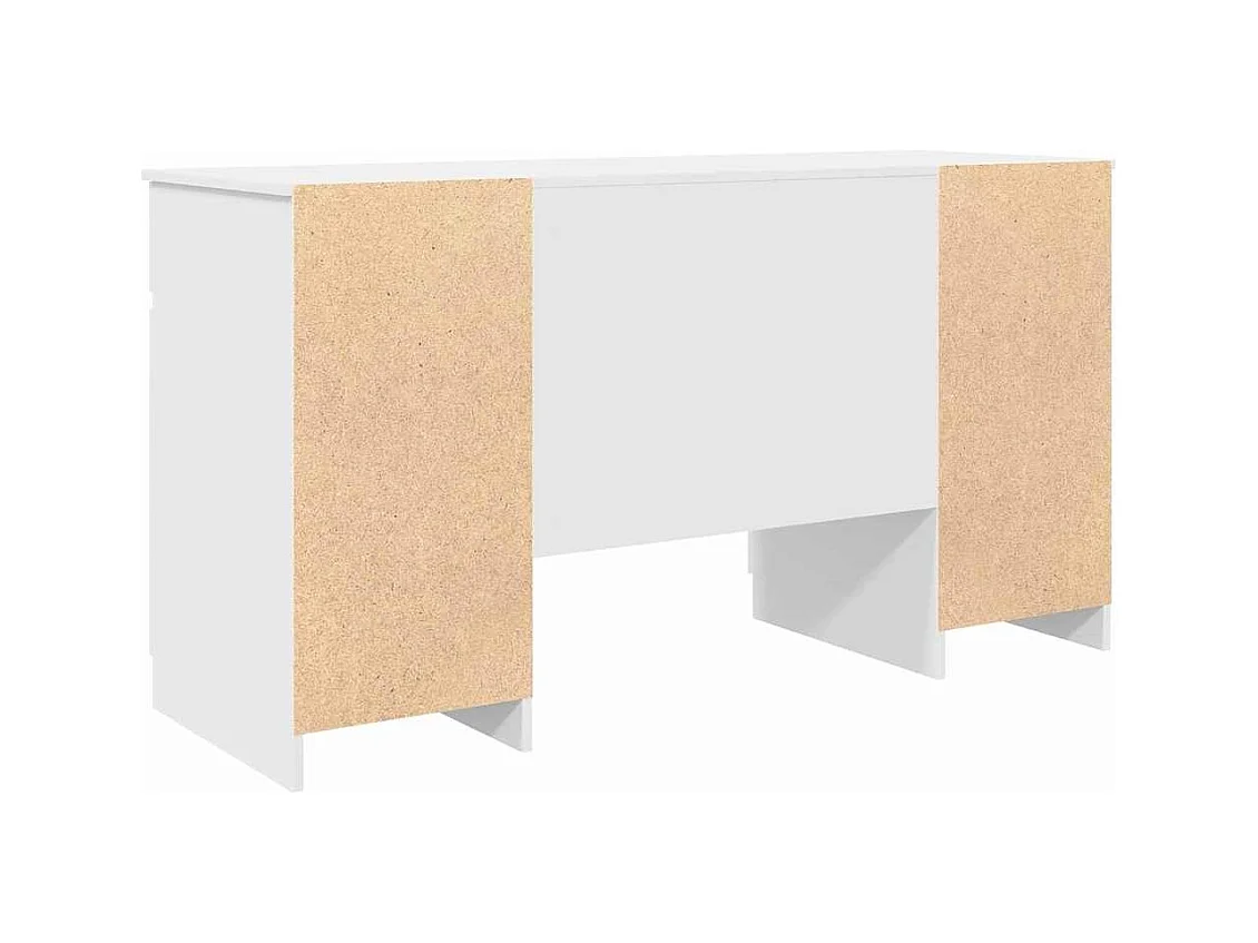 Bureau avec tiroir Blanc 140 x 49 x 76 cm Bois d'ingénierie