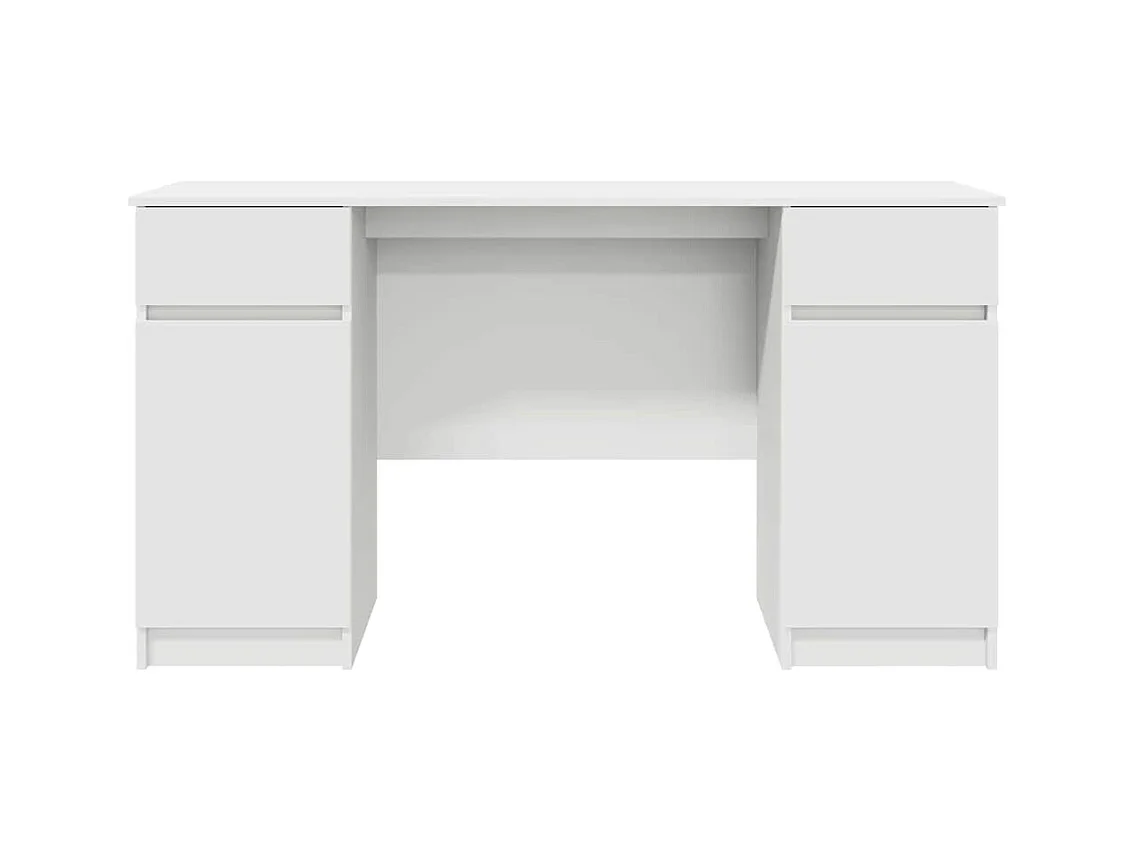 Bureau avec tiroir Blanc 140 x 49 x 76 cm Bois d'ingénierie