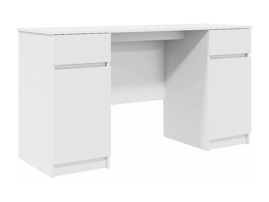 Bureau avec tiroir Blanc 140 x 49 x 76 cm Bois d'ingénierie