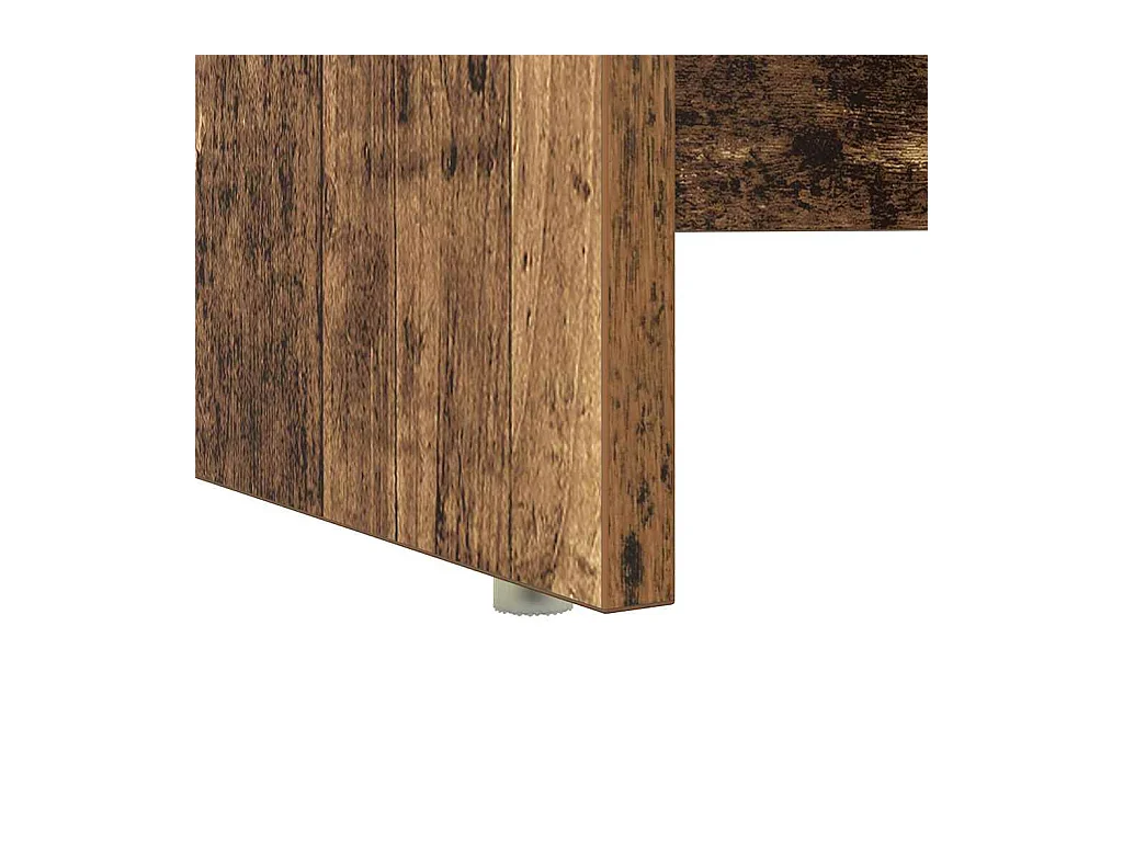 Bureau avec Rangement Bois Ancien 120.5 x 44 x 88.5 cm