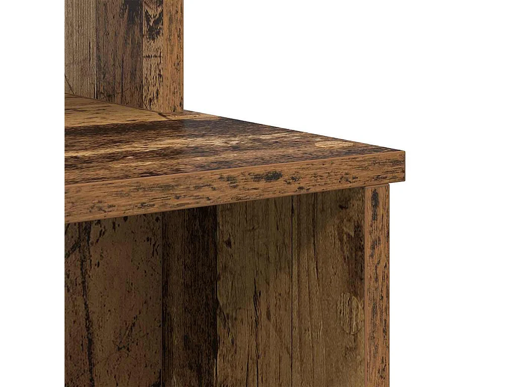 Bureau avec Rangement Bois Ancien 120.5 x 44 x 88.5 cm